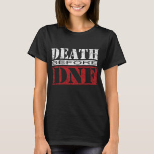 Camiseta MORTE ANTES DA Natação de Triatleta DNF Ru