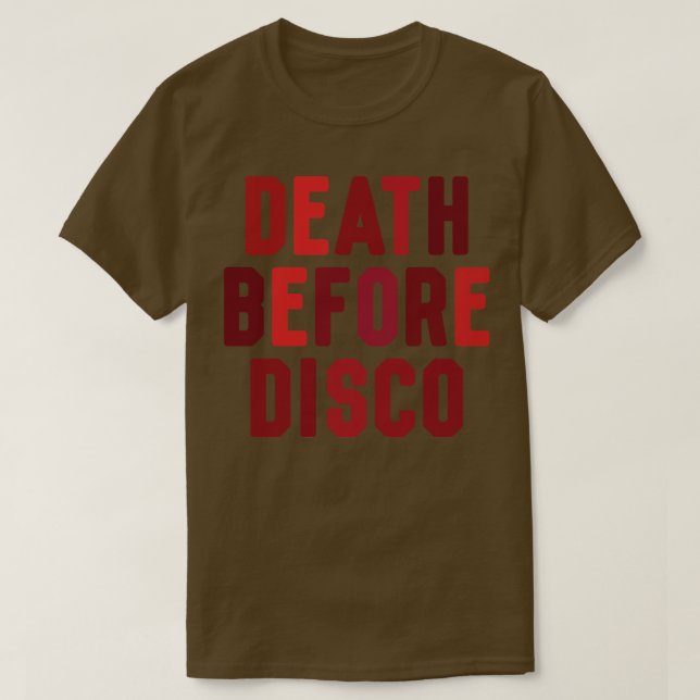 Camiseta Morte Antes Do Disco (Frente do Design)