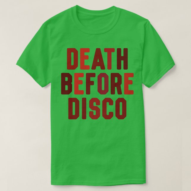 Camiseta Morte Antes Do Disco (Frente do Design)