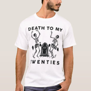 Camiseta Morte aos 20 anos Engraçado R.I.P 20 Aniversário