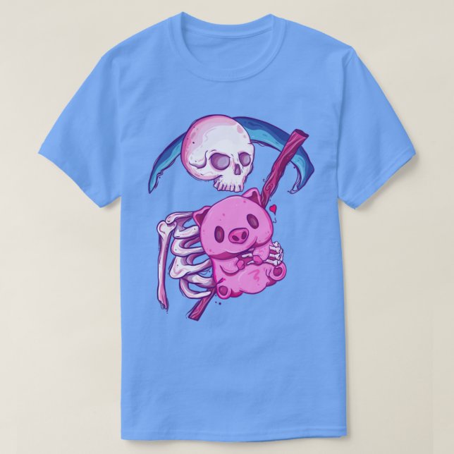 Camiseta Morte com seu porco (Frente do Design)