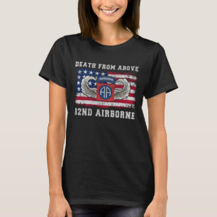 Camiseta Morte De Acima Da 82ª Divisão Aerotransportada Par