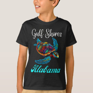 Camiseta Morte de Férias Familiares de Tartarugas do Mar da