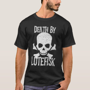 Camiseta Morte De Peixes Escandinavos Engraçados Por Lutefi