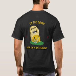 Camiseta Morte de skate - duas imagens