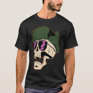 Camiseta morte do esqueleto do soldado