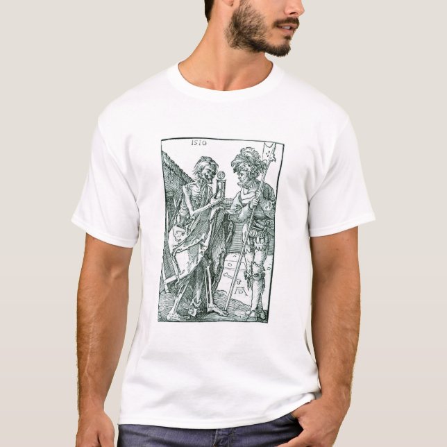 Camiseta Morte e Landsknecht - Albrecht Durer - c1510 (Frente)