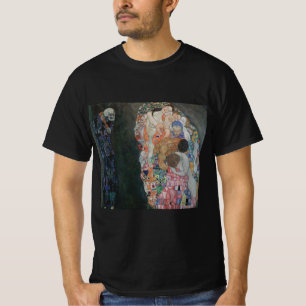 Camiseta Morte e Vida por Gustav Klimt Arte Novo Antigo