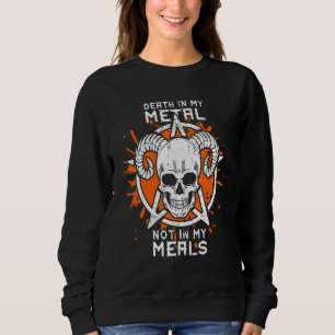 Camiseta Morte Em Meu Metal Não Em Minhas Refeições Vegan M