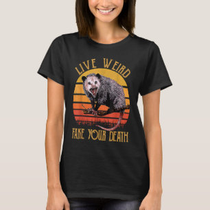 Camiseta Morte Falso Viva Ogambm Feia Cat Possum Ret