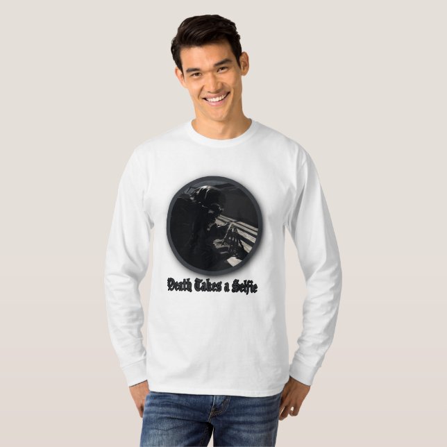 Camiseta Morte leva uma selfie (Frente Completa)