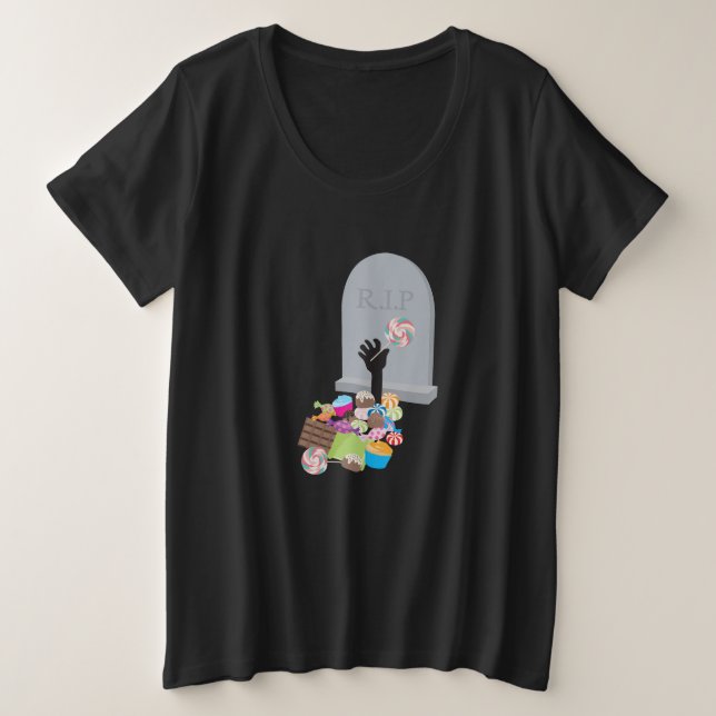 Camiseta Morte por Candy Halloween Design (Frente do Design)