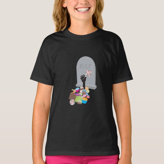 Camiseta Morte por Candy Halloween Design (Frente)