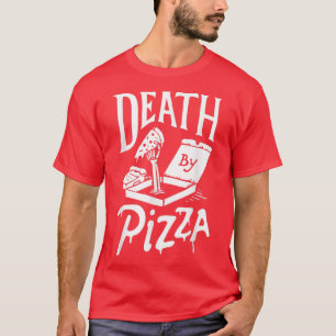 Camiseta Morte por Pizza engraçada