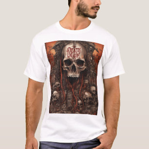 Camiseta Morte Reina Eterna – Caveira Gótica Escura