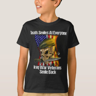 Camiseta Morte Sorri A Todos Os Veteranos Da Guerra Do Iraq