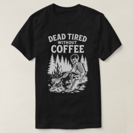 Camiseta Morto Cansado Sem Design De Café