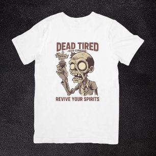 Camiseta Morto Coffee De Zombie Salloween Espresso Precisa