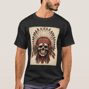 Camiseta Morto Crânio Indiano Do Morto
