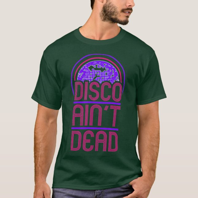 Camiseta Morto da Disco Homens Mulheres Crianças dos anos 7 (Frente)