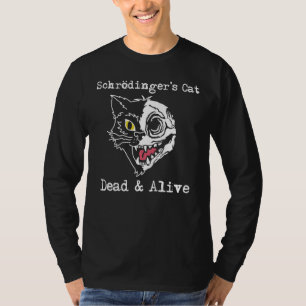 Camiseta Morto de gato e física quântica viva de Schrodinge