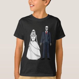 Camiseta Morto de Morte do Esqueleto do Halloween Correspon