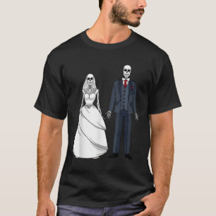 Camiseta Morto de Morte do Esqueleto do Halloween Correspon