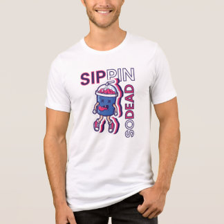 Camiseta Morto De Sippin - Engraçado Cartoon Slushie T Shir