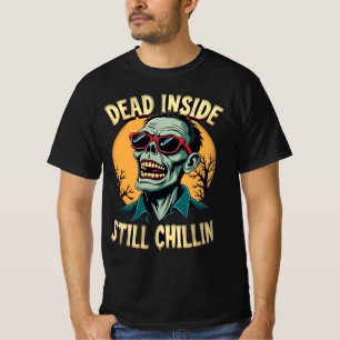 Camiseta Morto Dentro Ainda Calça Zombie Homens do Dia das