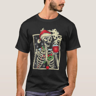 Camiseta Morto Dentro de Skeleton Xmas Caveira Cristã Sarcá