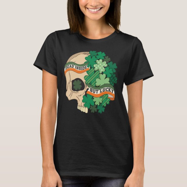 Camiseta Morto, Dentro, mas fantasia do dia de Patrick (Frente)