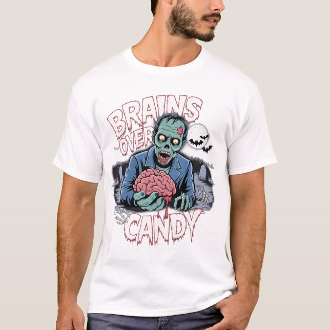 Camiseta Morto e sem limites - Dia das Bruxas Zombie (Frente)