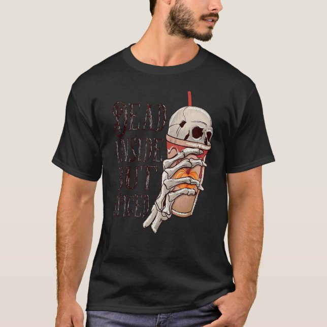 Camiseta Morto Halloween Latte Internacional Café D (Frente)