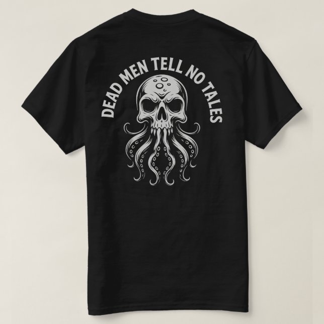 Camiseta Morto Homens Não Dizem Tales Pirata Design (Verso do Design)