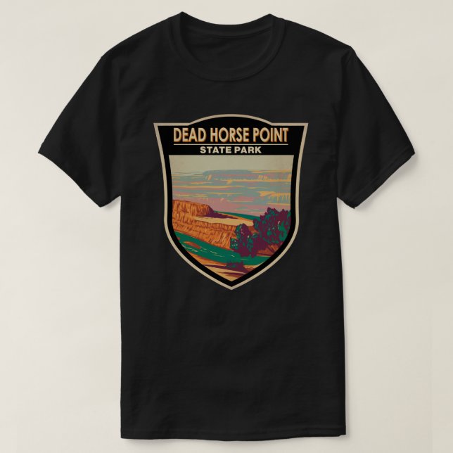 Camiseta Morto Horse Point State Park Utah Crachá Sticker (Frente do Design)