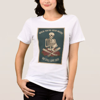 Camiseta Morto por Dentro, Gato por Fora