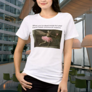 Camiseta Morto por Dentro, mas Ainda Solidário Esqueleto Di