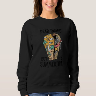 Camiseta Morto por Dentro Mas É Verão Praia Gótica Esquelet