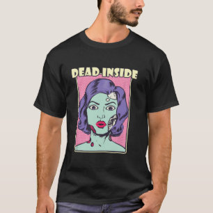 Camiseta Morto Zombie Gothic Pastel Mulheres Dentro Estétic