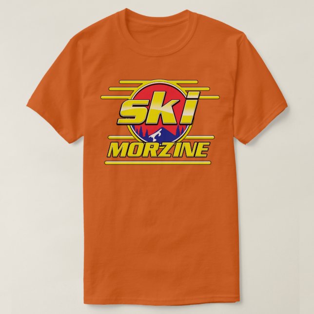 Camiseta Morzine France Ski 80s (Frente do Design)