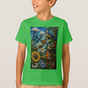 Camiseta Mosaico 3D Jardim de Aventura