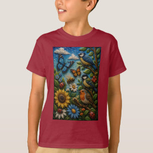 Camiseta Mosaico 3D Jardim de Aventura