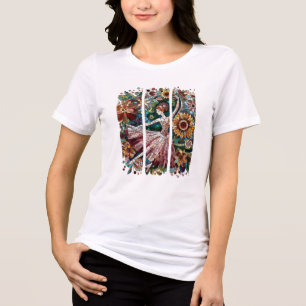 Camiseta Mosaico Art Ballerina Vidro Escondido Traço