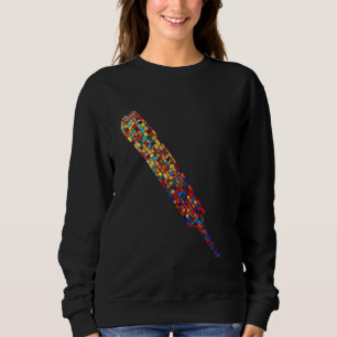Camiseta Mosaico do Cricket Bat