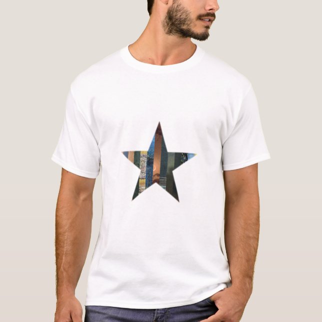 Camiseta Mosaico Estrela Estelar (Frente)
