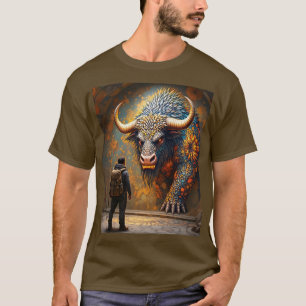 Camiseta Mosaico Fantasy Cute Mythic Bull