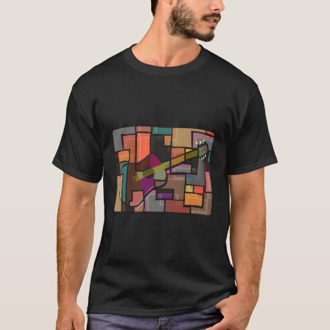 Camiseta Mosaico Guitarrista Banda M (Frente)