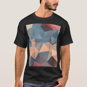 Camiseta Mosaico Poligonal: Elegância Geométrica Criativa.