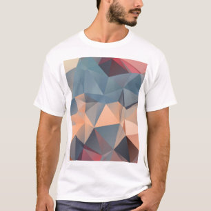 Camiseta Mosaico Poligonal: Elegância Geométrica Criativa.