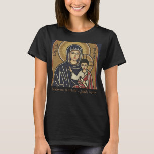 Camiseta Mosaico Sírio de Madonna e Child Maronite